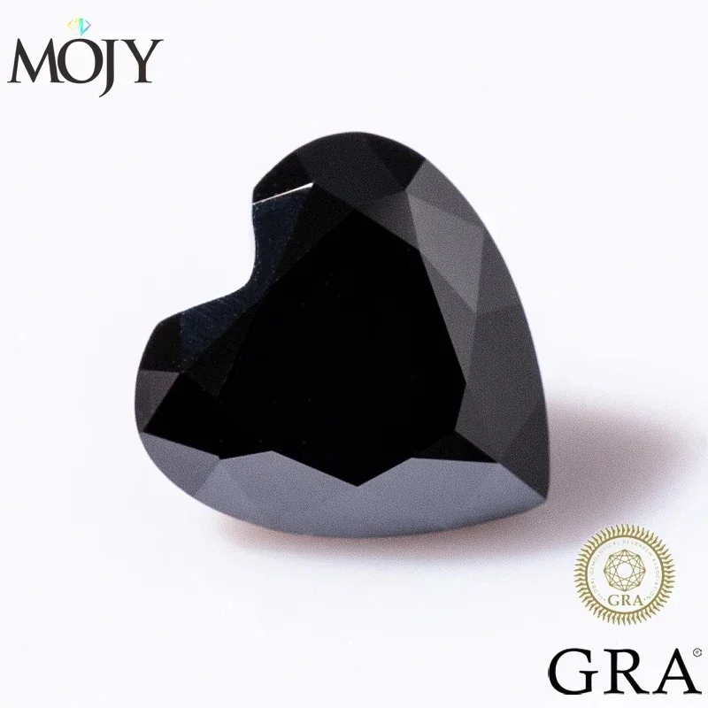 MOJY Black Color Loose Moissanite Heart Cut 0.5~4.0ct Gemstones with GRA Certificate Pass Tester Fine Jewelry Material Gem Beads
MOJY Black Color Loose Moissanite Heart Cut 0.5~4.0ct Gemstones with GRA Certificate Pass Tester Fine Jewelry Material Gem Beads
