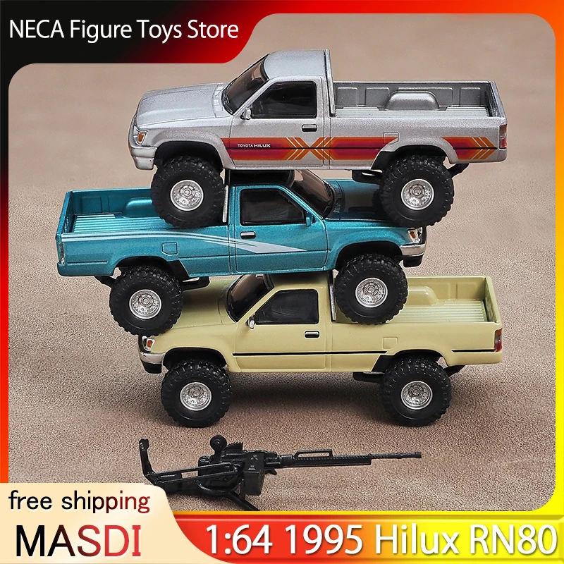 New MASDI 1:64 Toyota Hilux LN107 RN80 Dual/Single Row 4WD Off-Road Pickup Alloy Diecast Models Retro Collectibles Truck Toy
New MASDI 1:64 Toyota Hilux LN107 RN80 Dual/Single Row 4WD Off-Road Pickup Alloy Diecast Models Retro Collectibles Truck Toy