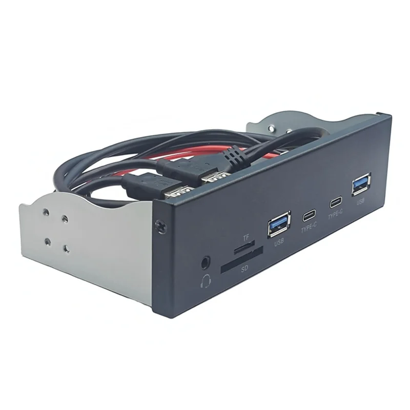 Передняя панель USB для ПК 2 X USB 3.2 GEN1 5 Гбит/с + концентратор 2 X TYPE-C + гарнитура 3,5 мм + слот TF/SD для 5,25-дюймового отсека для гибких дисков
Передняя панель USB для ПК 2 X USB 3.2 GEN1 5 Гбит/с + концентратор 2 X TYPE-C + гарнитура 3,5 мм + слот TF/SD для 5,25-дюймового отсека для гибких дисков