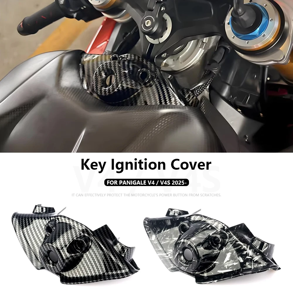 Motorcycle Black Carbon Fiber Key Cover For Ducati Panigale V4 V4S 2025 Accessories Ignition Switch Cover Keylock Caps Cover
Motorcycle Black Carbon Fiber Key Cover For Ducati Panigale V4 V4S 2025 Accessories Ignition Switch Cover Keylock Caps Cover