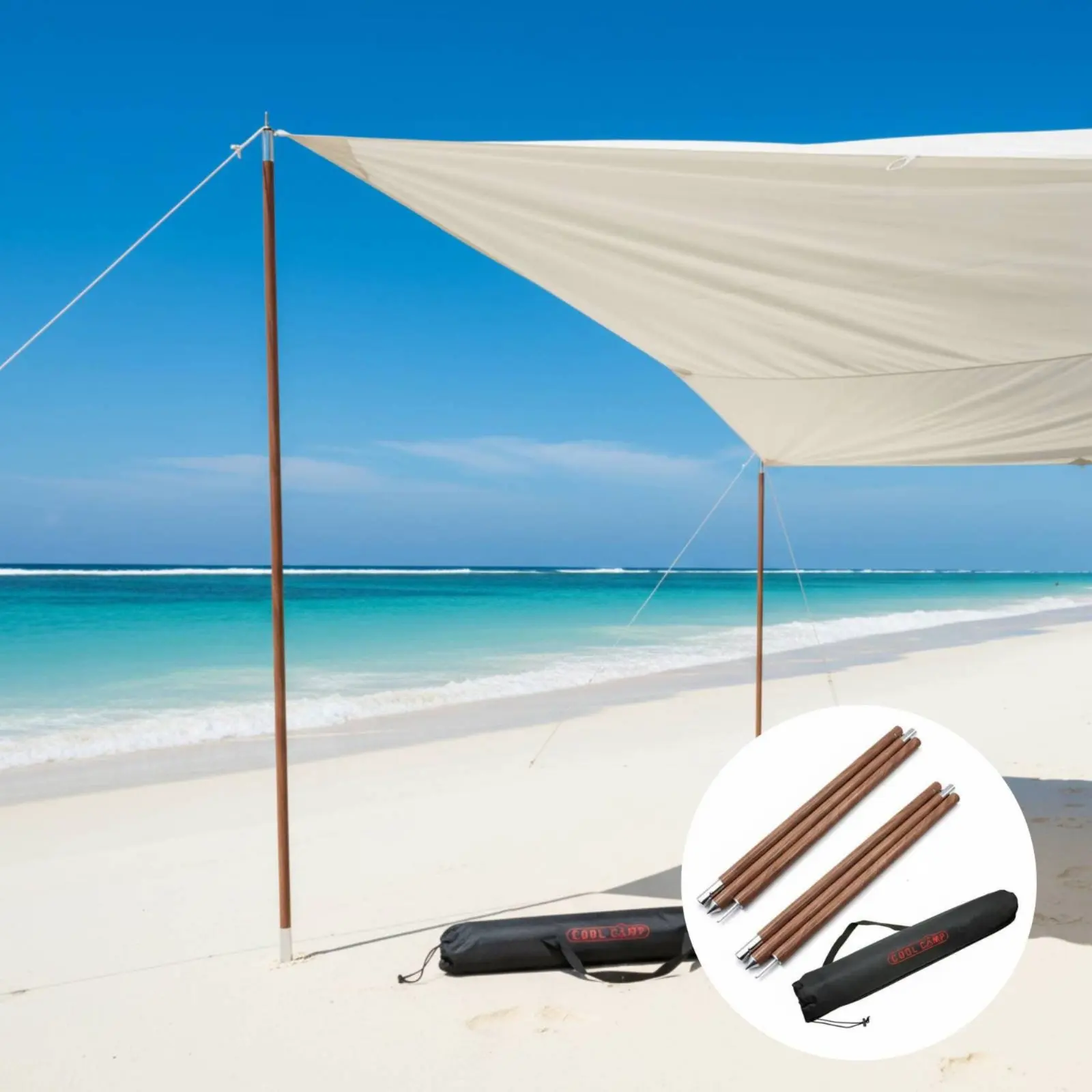 2 Pieces Awning Support Pole Thickened Tarp Pole Camping Gear Rust-Resistant Lightweight for Outdoor Shelter
2 Pieces Awning Support Pole Thickened Tarp Pole Camping Gear Rust-Resistant Lightweight for Outdoor Shelter