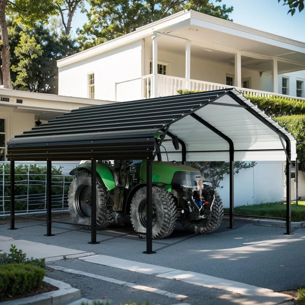 12X15 FT, Heavy Duty Carports Canopy with Galvanized Steel Roof and Frame, Metal, Carports
12X15 FT, Heavy Duty Carports Canopy with Galvanized Steel Roof and Frame, Metal, Carports