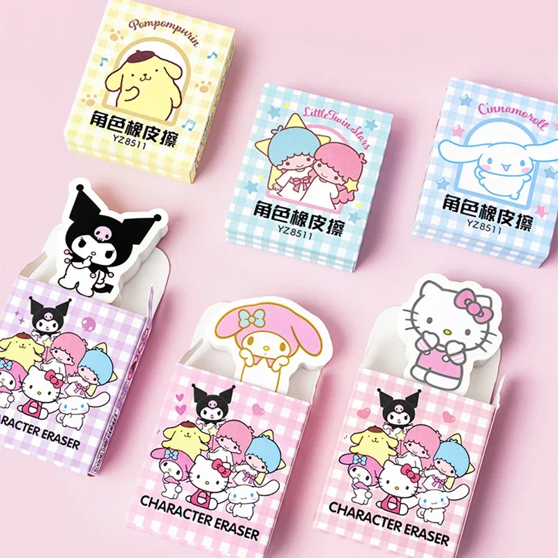 6Pcs Sanrio Cute Push-pull Design Kuromi Portable Rubber Eraser Cute Erasers for Kids School Supplies Gift Stationery Prizes
6Pcs Sanrio Cute Push-pull Design Kuromi Portable Rubber Eraser Cute Erasers for Kids School Supplies Gift Stationery Prizes