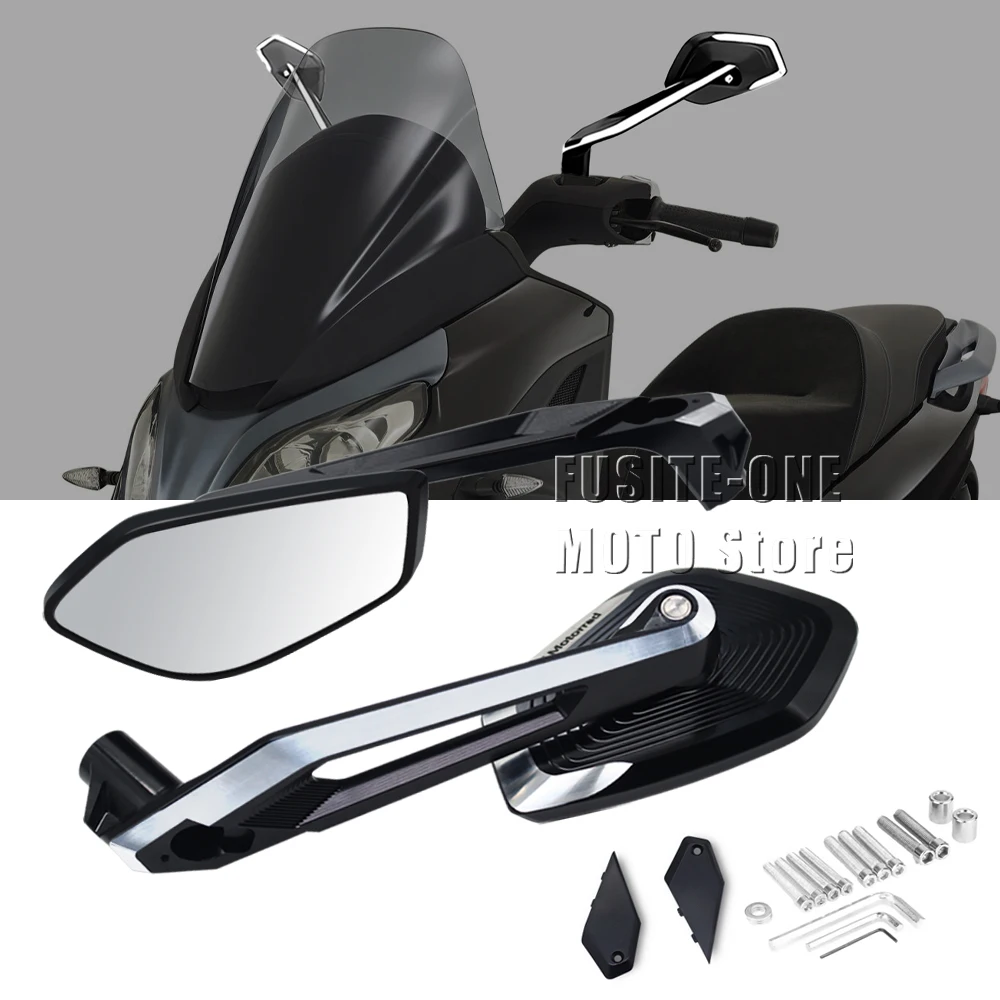 For MP3 125 300 400 500 530 125ie 300LT MP3125 MP3300 MP3500 2015-2024 Adventure Motorcycle Accessories Side Rear View Mirror
For MP3 125 300 400 500 530 125ie 300LT MP3125 MP3300 MP3500 2015-2024 Adventure Motorcycle Accessories Side Rear View Mirror