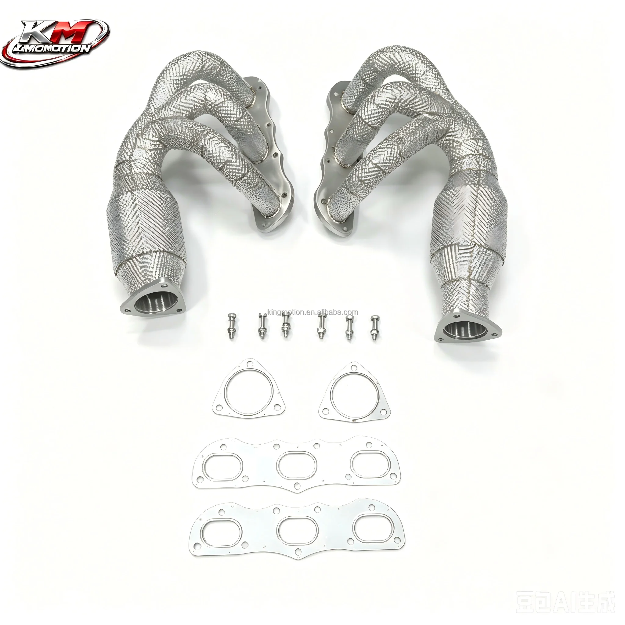 For 991 3.4L 3.8L 2012-2015 Exhaust Manifold - Polished with Bead Blasted Heat Shield & Gold Welds
For 991 3.4L 3.8L 2012-2015 Exhaust Manifold - Polished with Bead Blasted Heat Shield & Gold Welds