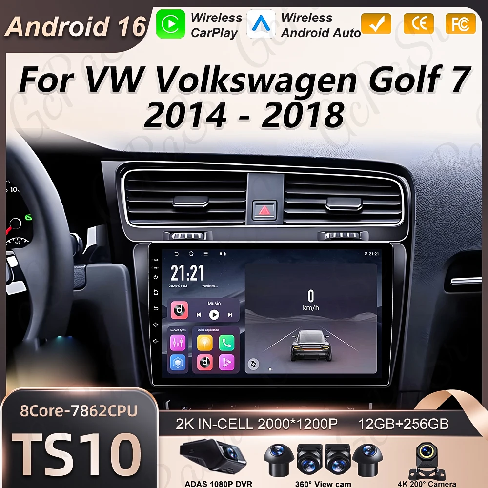 Автомагнитола Android 16 для Volkswagen VW Golf 7 MK7 GTI 2012-2020, мультимедийная система с CarPlay, GPS-навигацией и 2K экраном
Автомагнитола Android 16 для Volkswagen VW Golf 7 MK7 GTI 2012-2020, мультимедийная система с CarPlay, GPS-навигацией и 2K экраном