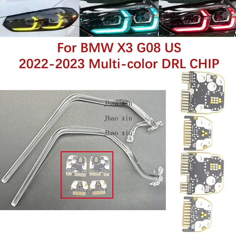 Car Headlight DRL Chip Light Guide Tube For BMW X3 G08 Daytime Running Light 2022-2023 US Version Ballast Multi-color Angel Eyes
Car Headlight DRL Chip Light Guide Tube For BMW X3 G08 Daytime Running Light 2022-2023 US Version Ballast Multi-color Angel Eyes
