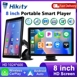 Hikity 8'' IPS Screen Smart Screen Player CarPlay Android Auto Bluetooth FM Transmission AUX Car DVR Dashboard With Video Play Hikity 8'' IPS Screen Smart Screen Player CarPlay Android Auto Bluetooth FM Transmission AUX Car DVR Dashboard With Video Play