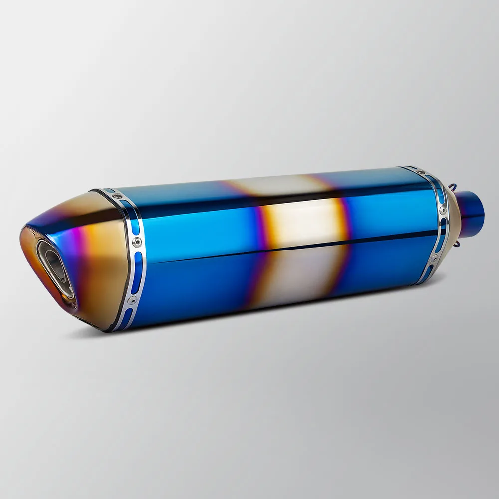 Universal Motorcycle Exhaust Modify 51MM Escape Blue Muffler with DB killer For TMAX560 ADV750 Forza350 GSX1300R PCX160 ZX25RR
Universal Motorcycle Exhaust Modify 51MM Escape Blue Muffler with DB killer For TMAX560 ADV750 Forza350 GSX1300R PCX160 ZX25RR