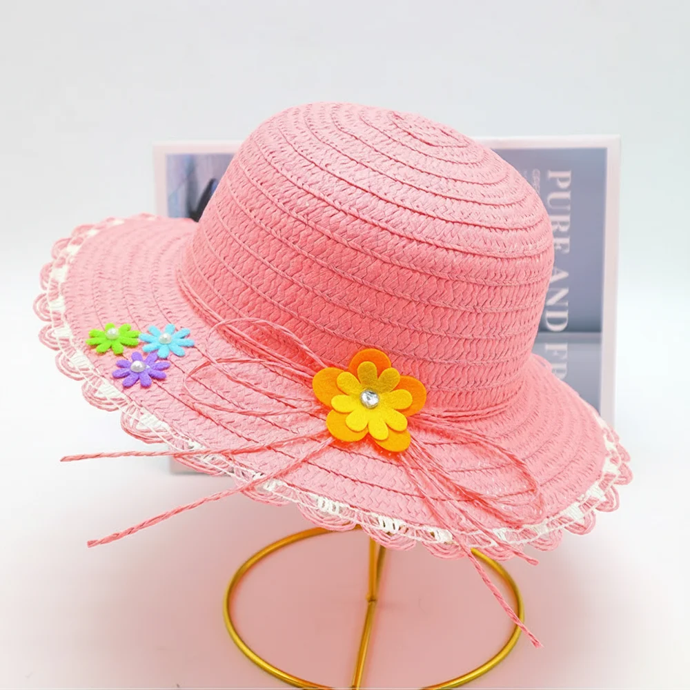 Sweet Handmade Straw Hat Flower Decoration 3-7Year Sun Hat Wide Brim Bucket Hat Summer
Sweet Handmade Straw Hat Flower Decoration 3-7Year Sun Hat Wide Brim Bucket Hat Summer