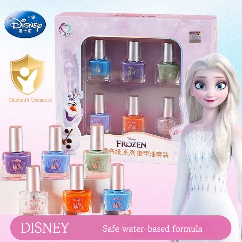 Disney Frozen Princess Elsa Nail Polish Set For Kids Easy Peel Off 6 Colors Girls Birthday Gift Pretend Play Toys
Disney Frozen Princess Elsa Nail Polish Set For Kids Easy Peel Off 6 Colors Girls Birthday Gift Pretend Play Toys