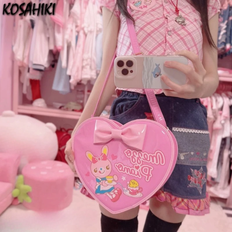 Cartoon Kawaii Cute Rabbit Letter Print Shoulder Bags Sweet Y2k Aesthetic Fashion Women's Handbags Chic Now Heart Crossbody Bags
Cartoon Kawaii Cute Rabbit Letter Print Shoulder Bags Sweet Y2k Aesthetic Fashion Women's Handbags Chic Now Heart Crossbody Bags