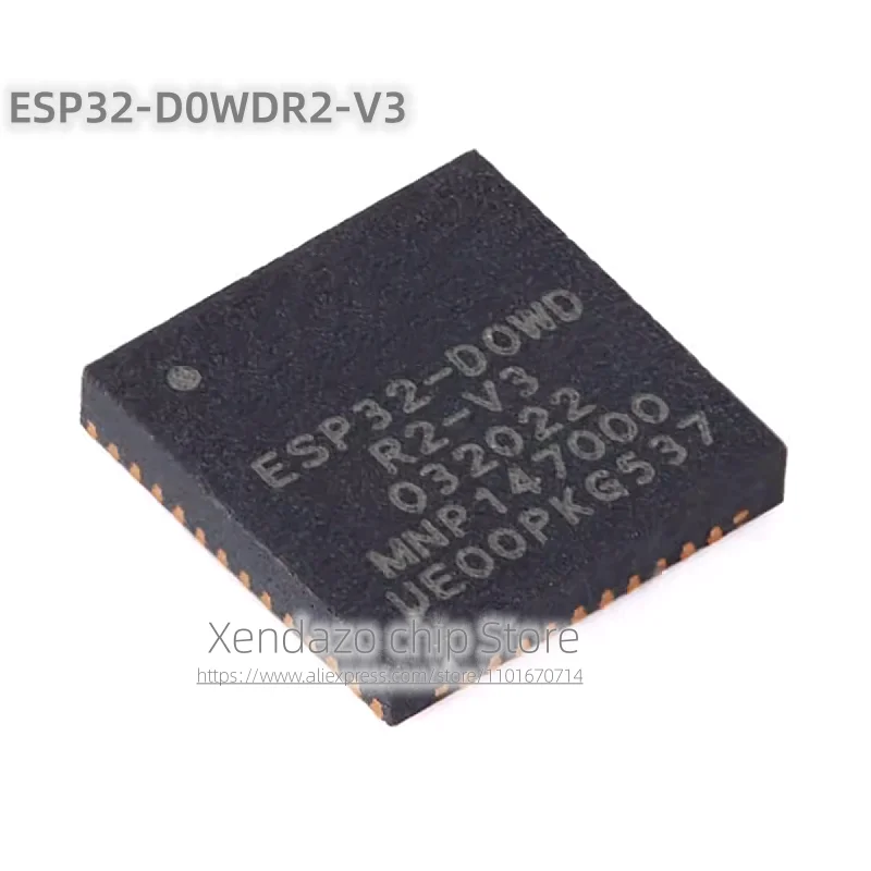 2pcs/lot ESP32-D0WDR2-V3 ESP32-D0WD R2-V3 QFN-48 package Dual core WiFi&Bluetooth MCU wireless transceiver chip
2pcs/lot ESP32-D0WDR2-V3 ESP32-D0WD R2-V3 QFN-48 package Dual core WiFi&Bluetooth MCU wireless transceiver chip