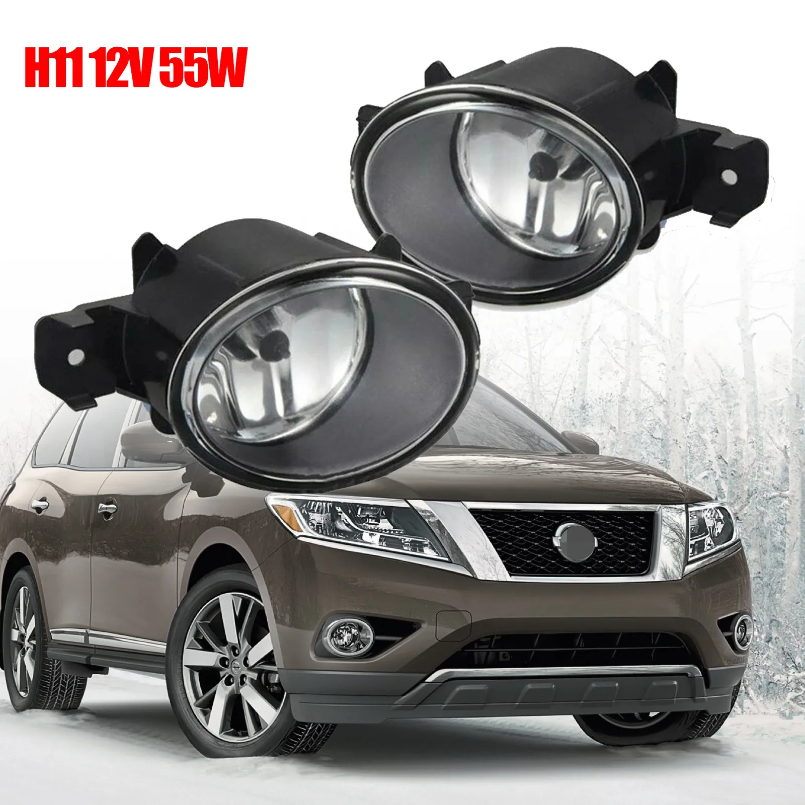 Left&Right Side Front Bumper Fog Lights Lamps For 2013-2016 Nissan Pathfinder
Left&Right Side Front Bumper Fog Lights Lamps For 2013-2016 Nissan Pathfinder