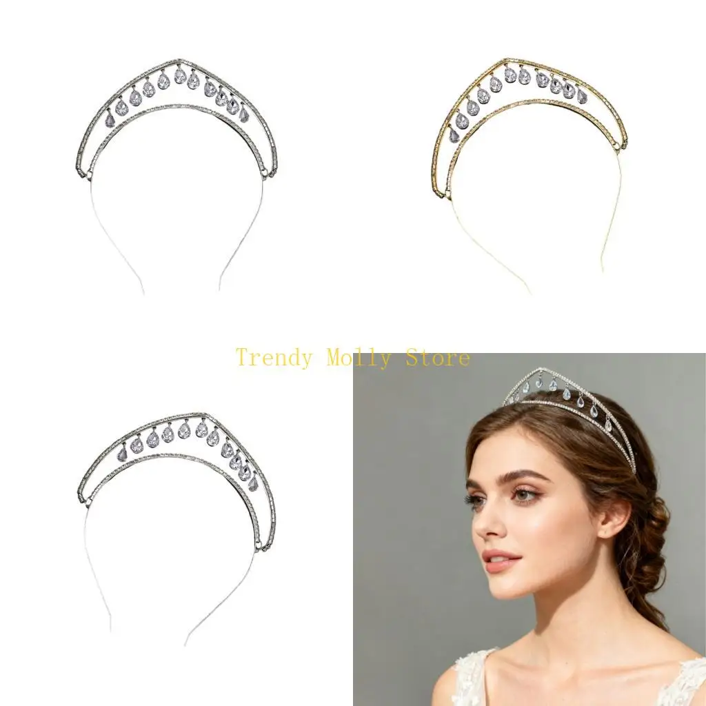 N5KB Elegant Rhinestones Hairband for Wedding Party and Daily Use Sparkling Crowns Hairhoop For Formal Occasion Dressingup
N5KB Elegant Rhinestones Hairband for Wedding Party and Daily Use Sparkling Crowns Hairhoop For Formal Occasion Dressingup