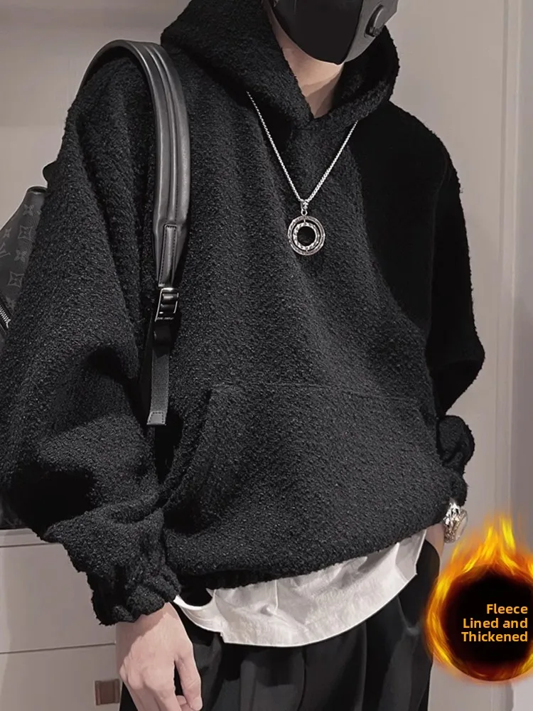Ultra-Thi Fce Hoodie Men's Autumn Winter Faion Brand 2023 New Knitted Bla Outerwear Winter Top Youth Casual Loose Fit
Ultra-Thi Fce Hoodie Men's Autumn Winter Faion Brand 2023 New Knitted Bla Outerwear Winter Top Youth Casual Loose Fit