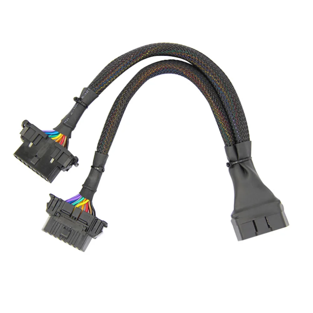 Разветвитель OBD2, 16-контактный разветвитель OBD II, удлинитель, 1 штекер и 2 шт., адаптер удлинительного кабеля (1 фута/30 см), (1 упаковка)
Разветвитель OBD2, 16-контактный разветвитель OBD II, удлинитель, 1 штекер и 2 шт., адаптер удлинительного кабеля (1 фута/30 см), (1 упаковка)