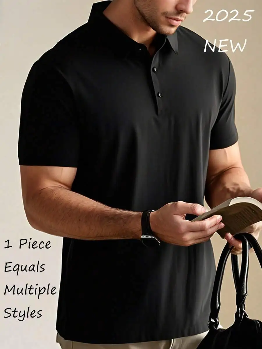 Мужская приталенная рубашка-поло 2025 – быстросохнущая дышащая ткань для повседневного, делового и активного отдыха
Мужская приталенная рубашка-поло 2025 – быстросохнущая дышащая ткань для повседневного, делового и активного отдыха
