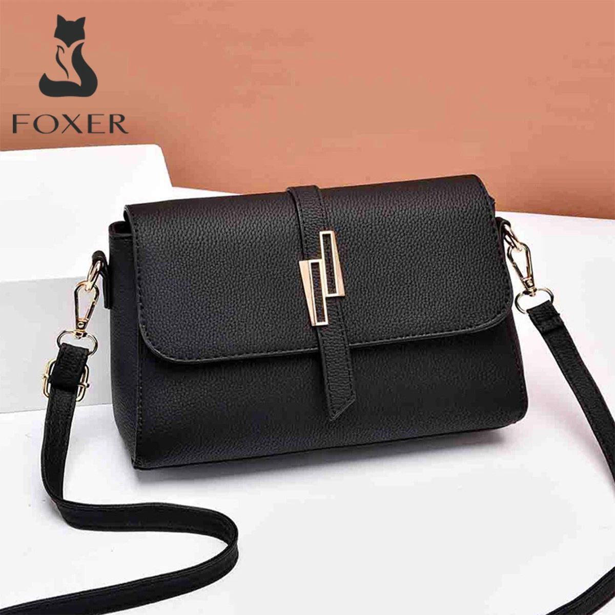 FOXER PVC Leather Women's Shoulder Bag Simple Small Cellphone Bag 2025 New Female's Classic Crossbody Purse Square Bag for Mom
FOXER PVC Leather Women's Shoulder Bag Simple Small Cellphone Bag 2025 New Female's Classic Crossbody Purse Square Bag for Mom