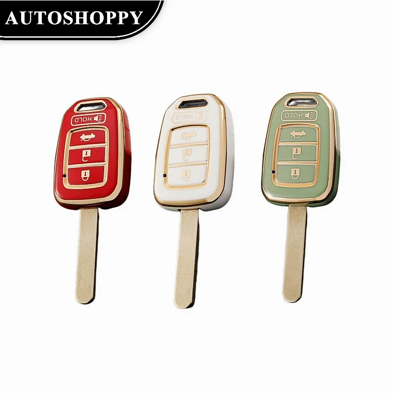 Golden-edged New Design Car Key Case Cover Remote Key Fob For Honda 2013-2015 CRV 2013-2017 Accord Civic Fit MLBHLIK6-1TA ID47
Golden-edged New Design Car Key Case Cover Remote Key Fob For Honda 2013-2015 CRV 2013-2017 Accord Civic Fit MLBHLIK6-1TA ID47