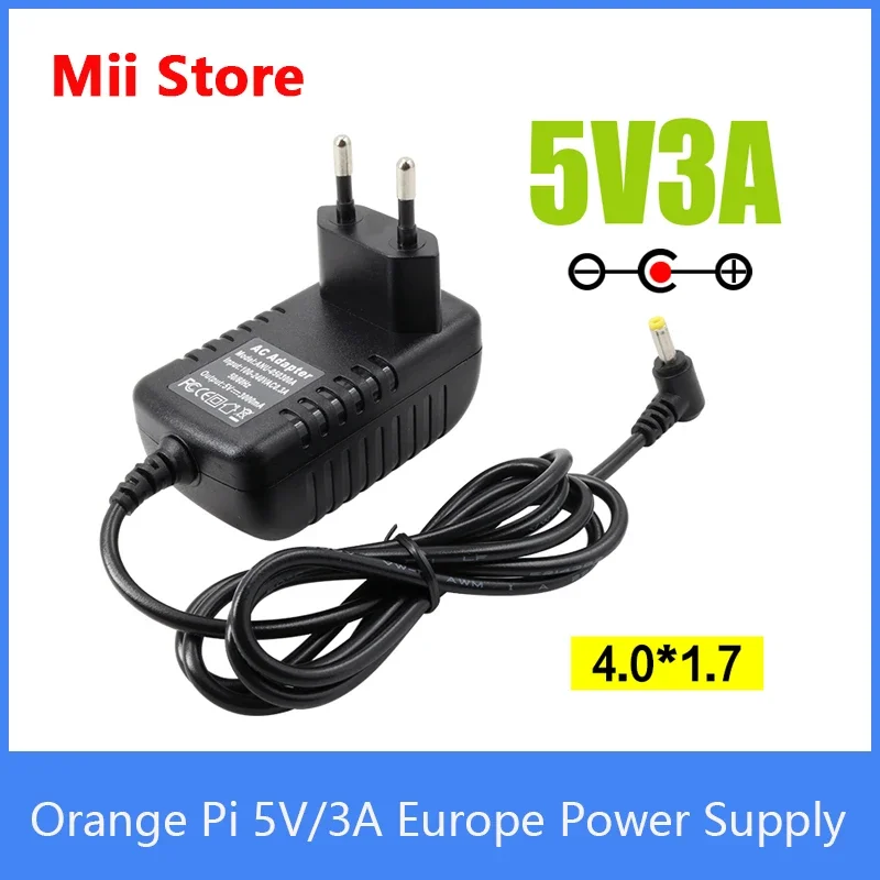 Orange Pi 5V/3A Europe Power Adapter for AC power into DC for Orange Pi, New mini pc Power 2021
Orange Pi 5V/3A Europe Power Adapter for AC power into DC for Orange Pi, New mini pc Power 2021