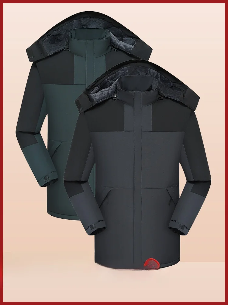 Thiened down Jaet Men's Winter Clothes Fathers' Clothing Warm Fce Lined Coat Middle-Aged And ly Men's Outerwear
Thiened down Jaet Men's Winter Clothes Fathers' Clothing Warm Fce Lined Coat Middle-Aged And ly Men's Outerwear
