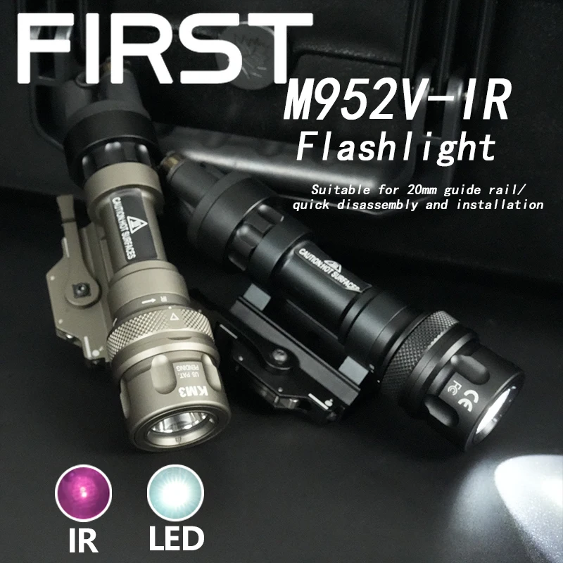 Тактический металлический ИК-фонарик SF M952V M952, для охотничьего оружия, стробоскоп с переключателем давления QD, крепление подходит для планки Пикатинни
Тактический металлический ИК-фонарик SF M952V M952, для охотничьего оружия, стробоскоп с переключателем давления QD, крепление подходит для планки Пикатинни
