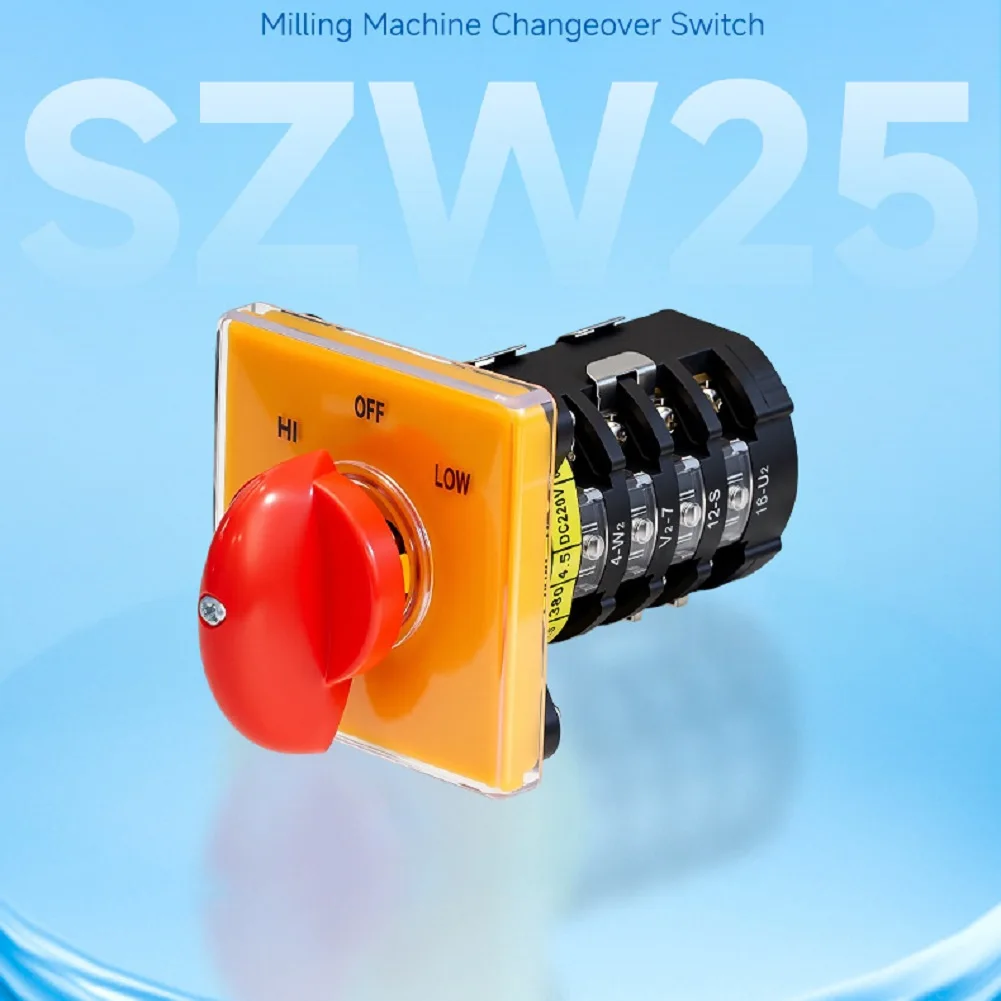 Rotary Switch SZW25 48D/4 48x48 3-Position 4-Section for HI OFF LOW Velocity Changeover in Power Distribution Systems
Rotary Switch SZW25 48D/4 48x48 3-Position 4-Section for HI OFF LOW Velocity Changeover in Power Distribution Systems