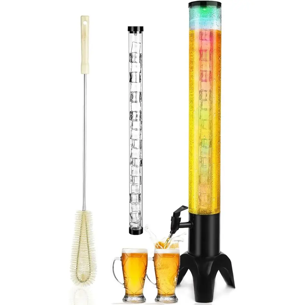 3.2 Qt Tabletop Drink Dispenser with Ice Tube and LED Light for Mimosa, Margarita, and More
3.2 Qt Tabletop Drink Dispenser with Ice Tube and LED Light for Mimosa, Margarita, and More