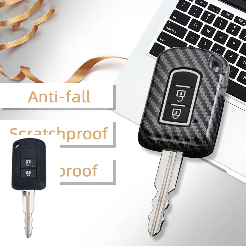 New Carbon ABS Car Key Cover Case for Mitsubishi ASX Outlander Lancer EX Galant Pajero 2016 2017 2 Buttons Car Styling 
New Carbon ABS Car Key Cover Case for Mitsubishi ASX Outlander Lancer EX Galant Pajero 2016 2017 2 Buttons Car Styling
