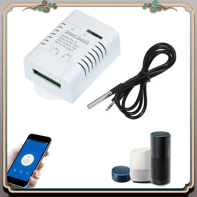 Ewelink 16A 3000W Wi-Fi умный переключатель температуры модуль монитора температуры для Google Home Alexa
Ewelink 16A 3000W Wi-Fi умный переключатель температуры модуль монитора температуры для Google Home Alexa