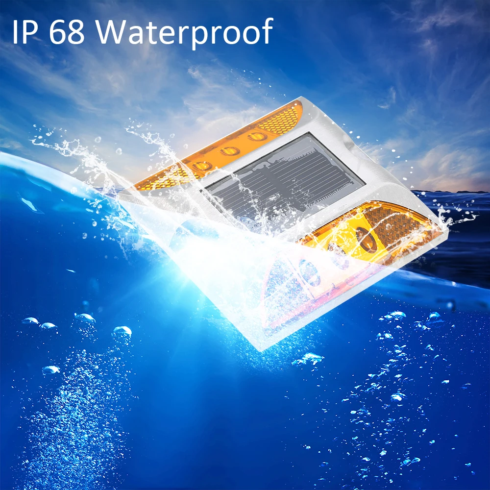 2W 6 LED Solar Powered Driveway Lamp Light Control Good Bearing Capacity IP68 Waterproof Road Warning Lamp for Street Avenue
2W 6 LED Solar Powered Driveway Lamp Light Control Good Bearing Capacity IP68 Waterproof Road Warning Lamp for Street Avenue