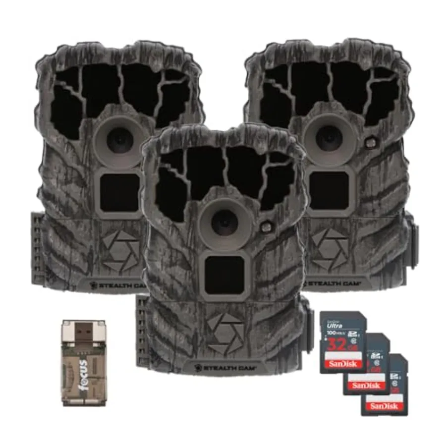 Trail camera bundle for outdoor wildlife monitoring, ABS plastic body, black color, 14MP resolution with night vision and fast
Trail camera bundle for outdoor wildlife monitoring, ABS plastic body, black color, 14MP resolution with night vision and fast
