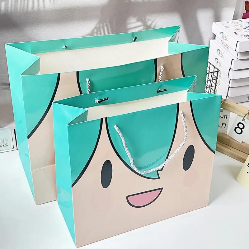 Hatsune Miku Cute Ins Style Thickened Paper Gift Bag Adorable Handheld Birthday Present Bag Eco-Friendly Shopping Goodie Bag
Hatsune Miku Cute Ins Style Thickened Paper Gift Bag Adorable Handheld Birthday Present Bag Eco-Friendly Shopping Goodie Bag