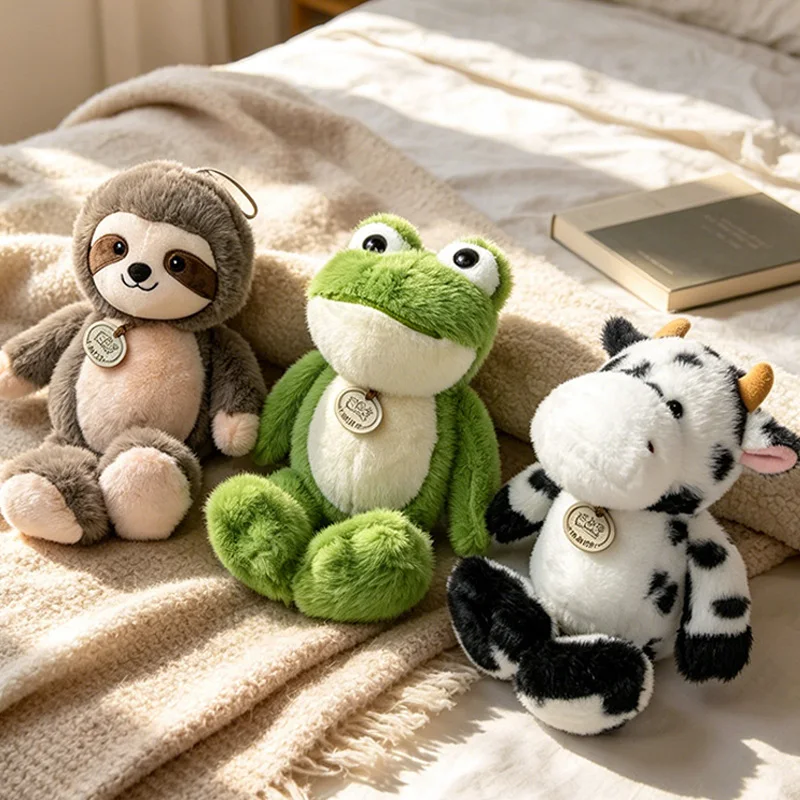 6 Styles Forest Animal Plush Toy Soft Fluffy Sloth Frog Lion Snow Leopard Cow Stuffed Animal Doll for gifts.
6 Styles Forest Animal Plush Toy Soft Fluffy Sloth Frog Lion Snow Leopard Cow Stuffed Animal Doll for gifts.