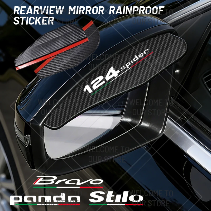 2PCS For 124 Spider Panda Bravo Stilo Abarth Italian Dolcevita LOGO Car Rearview Mirror Rain Eyebrow Carbon Fiber Rain Shield
2PCS For 124 Spider Panda Bravo Stilo Abarth Italian Dolcevita LOGO Car Rearview Mirror Rain Eyebrow Carbon Fiber Rain Shield
