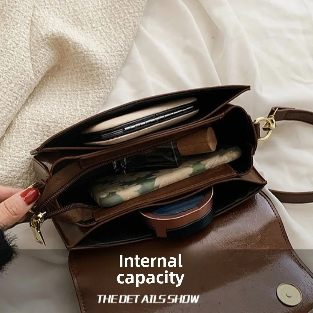 Handbag Korean PU Crossbody Bag Square PU Leather Korean Underarm Bag Versatile Large Capacity Women Shoulder Bag Business
Handbag Korean PU Crossbody Bag Square PU Leather Korean Underarm Bag Versatile Large Capacity Women Shoulder Bag Business