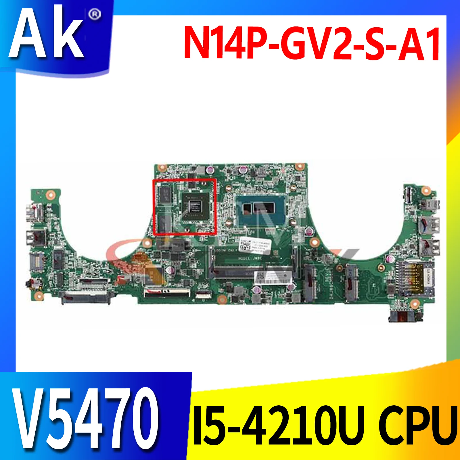 For DELL Vostro V5470 5470 Motherboard DAJW8CMB8E1 04XH30 0FX16M With I5-4210U I3-4010U Laptop Mainboard DDR3 Test JW8C
For DELL Vostro V5470 5470 Motherboard DAJW8CMB8E1 04XH30 0FX16M With I5-4210U I3-4010U Laptop Mainboard DDR3 Test JW8C