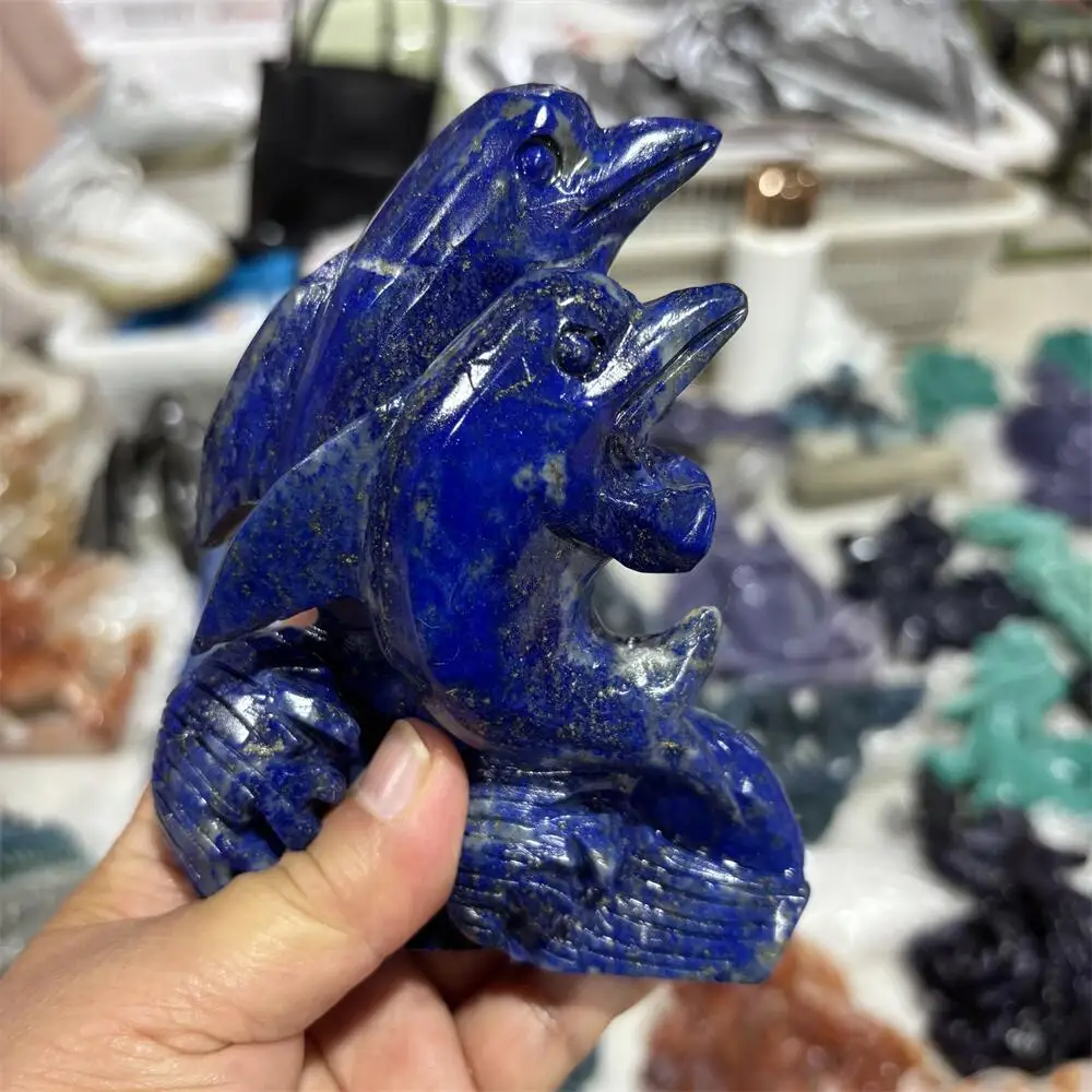 1PCS Natural Quartz & Lapis Lazuli Twin Dolphin Carving Polished Reiki Healing Fengshui Energy Room Decor High-Quality Gift
1PCS Natural Quartz & Lapis Lazuli Twin Dolphin Carving Polished Reiki Healing Fengshui Energy Room Decor High-Quality Gift