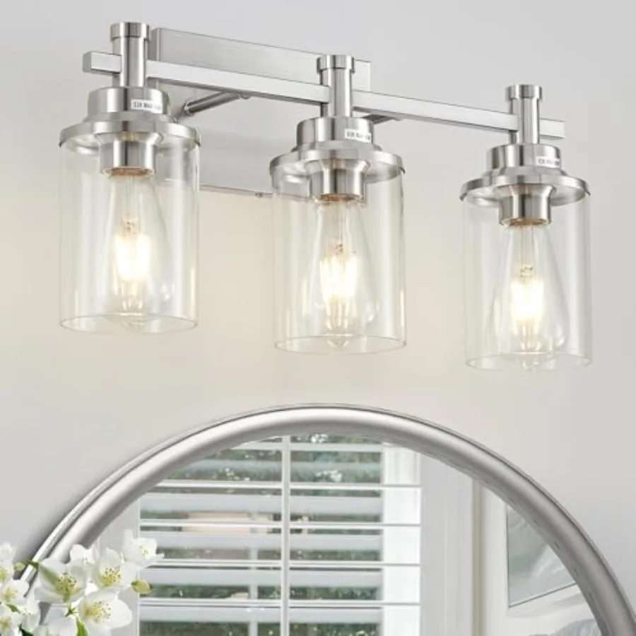 Vanity Lights with Clear Glass Shade, Modern Bathroom Vanity Light Over Mirror, Kitchen Bedroom Hallway Cabinet Wall Lamp
Vanity Lights with Clear Glass Shade, Modern Bathroom Vanity Light Over Mirror, Kitchen Bedroom Hallway Cabinet Wall Lamp