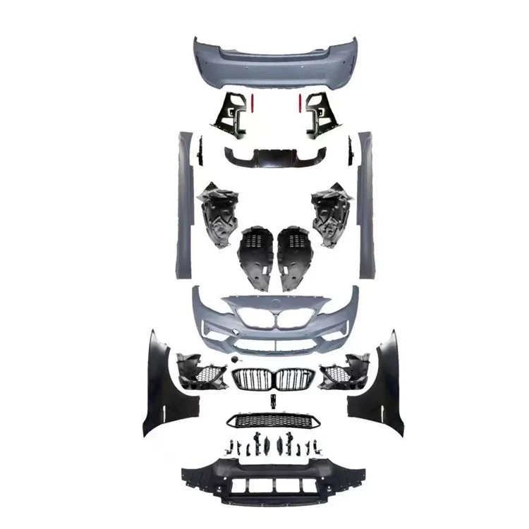 Auto Parts Widebody F87 M2 Style Bodykit Side Skirts Rear Diffusers Fender Front Grille Bumper Body Kit for BMer F22 2014-2019
Auto Parts Widebody F87 M2 Style Bodykit Side Skirts Rear Diffusers Fender Front Grille Bumper Body Kit for BMer F22 2014-2019