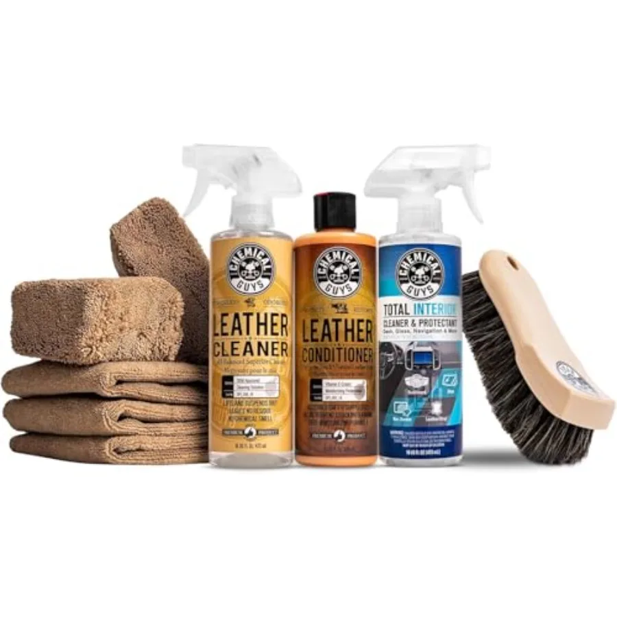 Complete Leather Cleaner and Conditioner Detailing Kit with Total Interior for Cars Home Office and More Works on Natural Faux
Complete Leather Cleaner and Conditioner Detailing Kit with Total Interior for Cars Home Office and More Works on Natural Faux