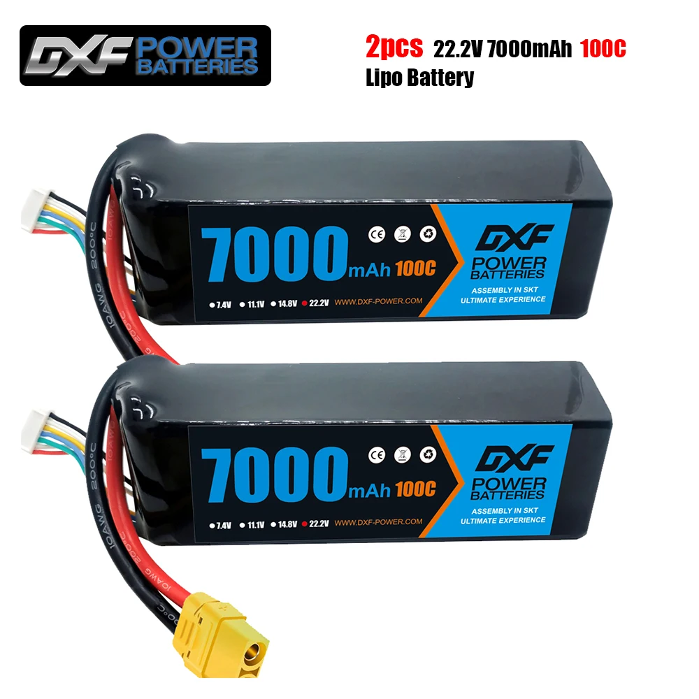 2PCS DXF 7.4V 11.1V 15.2V 14.8V 22.2V 2S 3S 4S 6S 5200Mah 6300Mah 6500mAh 6200mAh 6750mAh 8000mAh 7000mAh Lipo Batteries for car
2PCS DXF 7.4V 11.1V 15.2V 14.8V 22.2V 2S 3S 4S 6S 5200Mah 6300Mah 6500mAh 6200mAh 6750mAh 8000mAh 7000mAh Lipo Batteries for car