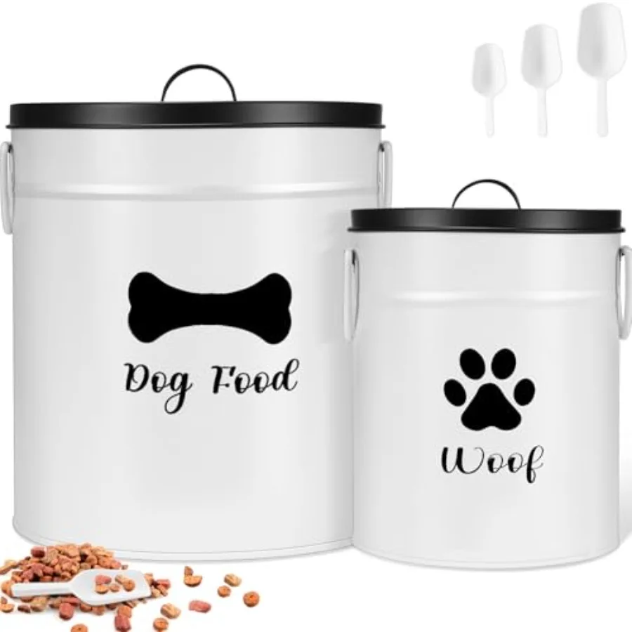 23+10 Metal Dog Food Storage Containers Set of 2 Airtight Dog Treat Snack Jars with Lids and Spoon Farm House Style Big Pet Coo
23+10 Metal Dog Food Storage Containers Set of 2 Airtight Dog Treat Snack Jars with Lids and Spoon Farm House Style Big Pet Coo