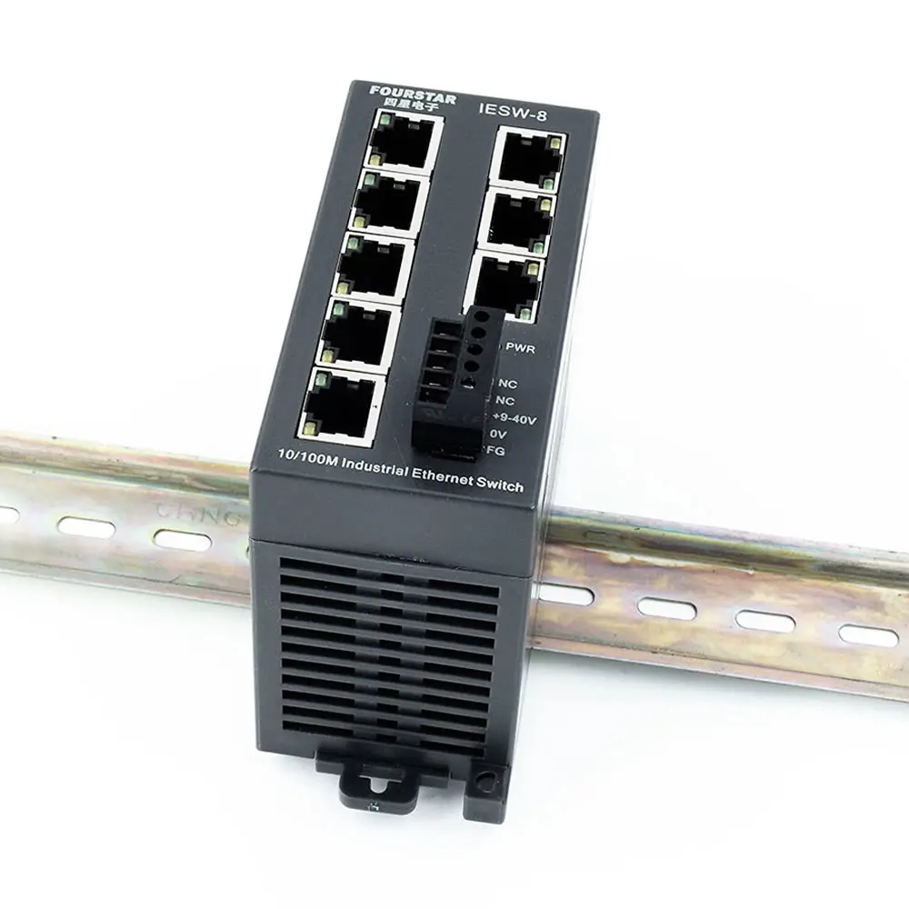 Industrial Ethernet Switch With 8 Ports Of 100M For PLC, HMI, VVVF, DCS And Other Industrial Control Equipment
Industrial Ethernet Switch With 8 Ports Of 100M For PLC, HMI, VVVF, DCS And Other Industrial Control Equipment