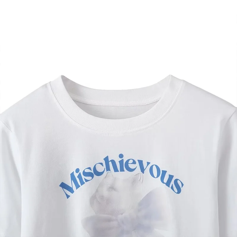 Z Женская повседневная футболка с забавным принтом домашних животных, свободная посадка из полиэстера, летняя мода, круглый дизайн с милыми животными, Ne
Z Женская повседневная футболка с забавным принтом домашних животных, свободная посадка из полиэстера, летняя мода, круглый дизайн с милыми животными, Ne