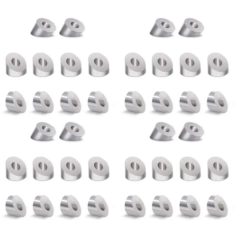 40Pack 30 Degree Stainless Steel Angle Beveled Washer,1/4 Inch/6.6Mm 30 Degree Washer For Cable Railing Kit-ABQU
40Pack 30 Degree Stainless Steel Angle Beveled Washer,1/4 Inch/6.6Mm 30 Degree Washer For Cable Railing Kit-ABQU