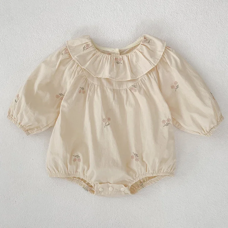 0-2Yrs Girls Romper Newborn Clothes Princess New Baby Girl Autumn Clothes Embroidered Lapel Lace Long Sleeve Baby Thin Jumpsuit
0-2Yrs Girls Romper Newborn Clothes Princess New Baby Girl Autumn Clothes Embroidered Lapel Lace Long Sleeve Baby Thin Jumpsuit