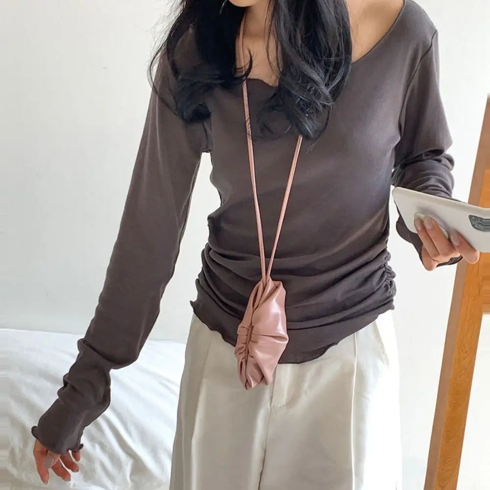 Ins PU Leather PU Mini Cloud Bag Silver Purse Hanging Neck Coin Purse Korean Style Cute Earphone Bag Girls/Female 
Ins PU Leather PU Mini Cloud Bag Silver Purse Hanging Neck Coin Purse Korean Style Cute Earphone Bag Girls/Female