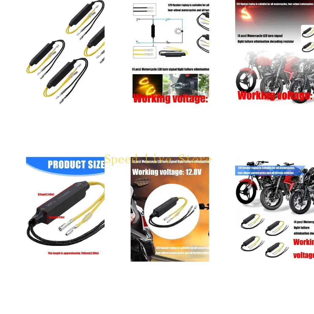 547C Motorcycle Turn Fix Resistor Stop Flash Error Correct Warning Lights Works with LED Conversion Bulbs
547C Motorcycle Turn Fix Resistor Stop Flash Error Correct Warning Lights Works with LED Conversion Bulbs